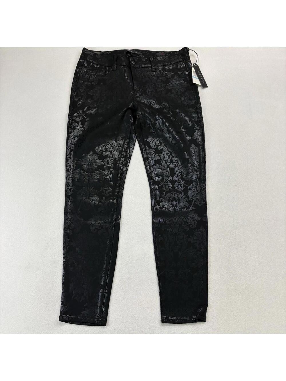 Dylan George Baroque Foil Leggings Size 31 Black NEW WITH TAGS - Picture 2 of 9